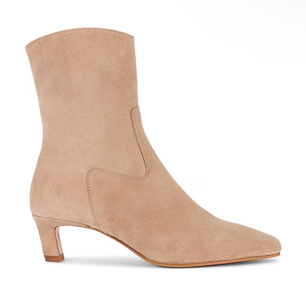 ALOHAS Nash Ankle Boots Beige Tan Suede Heels shoes Revolve 40 9 - Picture 2 of 12
